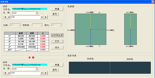 上位機(jī)測(cè)量界面