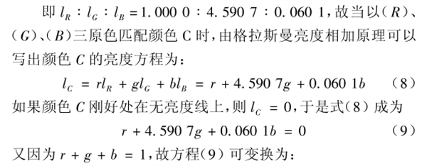 CIE1931 RGB系統(tǒng)和CIE1931 XYZ系統(tǒng)的轉換